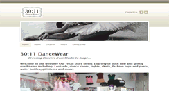 Desktop Screenshot of 3011dancewear.com